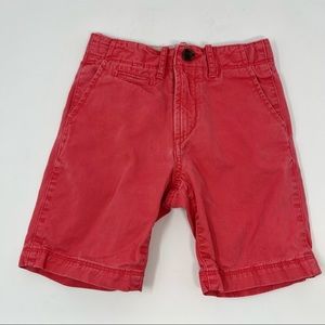 Gap Kids Adjustable Waste Coral Khaki Shorts Boys Size 6 Regular